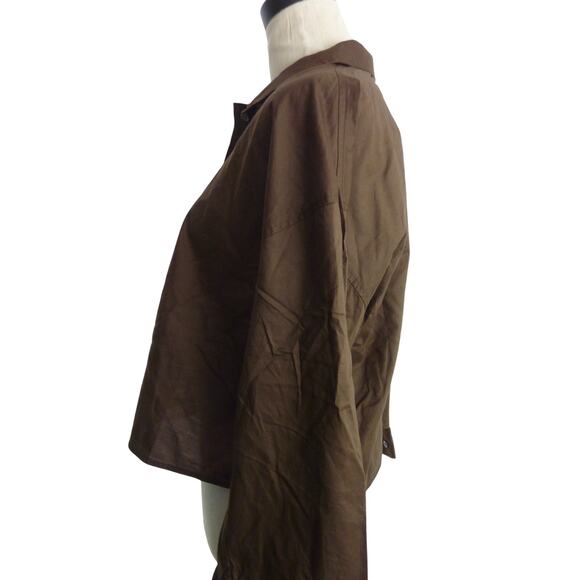 NWT Everlane Long Sleeve Button Down Cotton Crop Shirt S - Picture 4 of 7